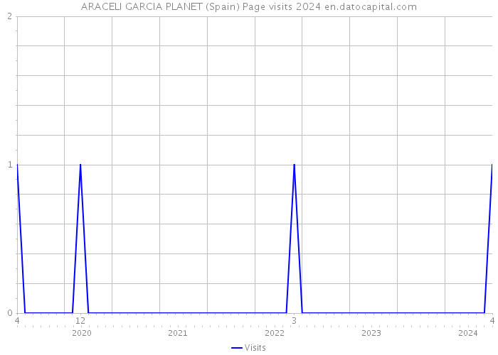 ARACELI GARCIA PLANET (Spain) Page visits 2024 