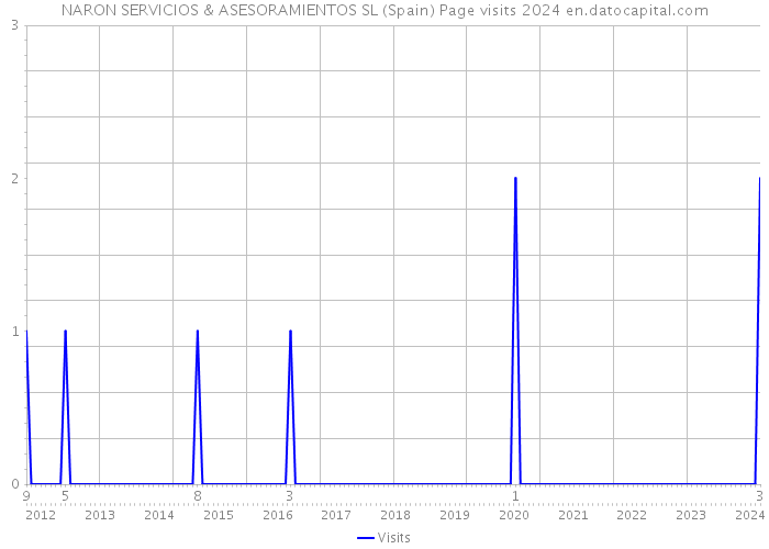 NARON SERVICIOS & ASESORAMIENTOS SL (Spain) Page visits 2024 