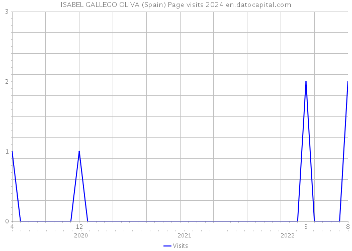 ISABEL GALLEGO OLIVA (Spain) Page visits 2024 