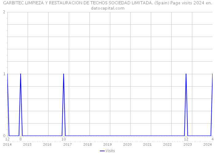 GARBITEC LIMPIEZA Y RESTAURACION DE TECHOS SOCIEDAD LIMITADA. (Spain) Page visits 2024 