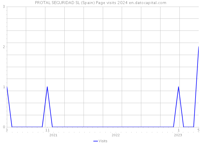 PROTAL SEGURIDAD SL (Spain) Page visits 2024 