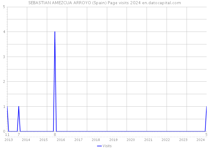 SEBASTIAN AMEZCUA ARROYO (Spain) Page visits 2024 
