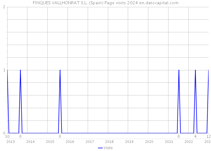 FINQUES VALLHONRAT S.L. (Spain) Page visits 2024 