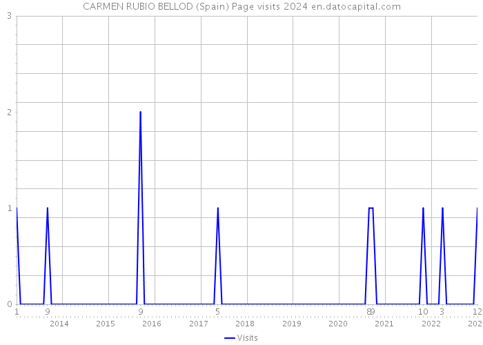 CARMEN RUBIO BELLOD (Spain) Page visits 2024 