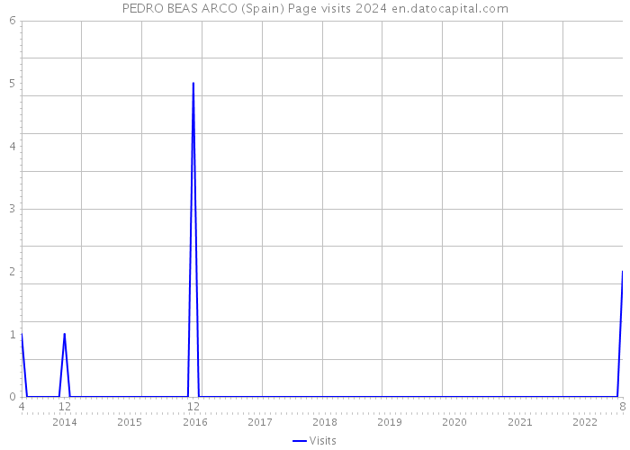 PEDRO BEAS ARCO (Spain) Page visits 2024 