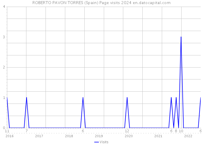 ROBERTO PAVON TORRES (Spain) Page visits 2024 