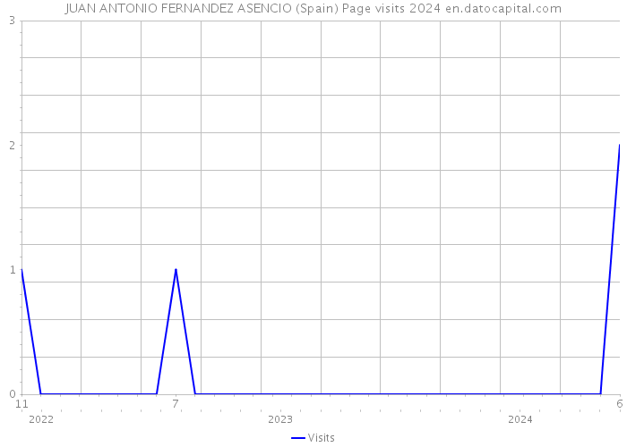 JUAN ANTONIO FERNANDEZ ASENCIO (Spain) Page visits 2024 