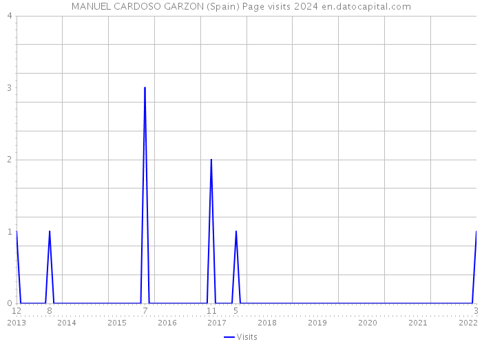 MANUEL CARDOSO GARZON (Spain) Page visits 2024 