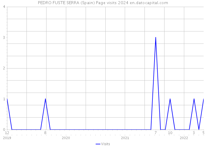 PEDRO FUSTE SERRA (Spain) Page visits 2024 