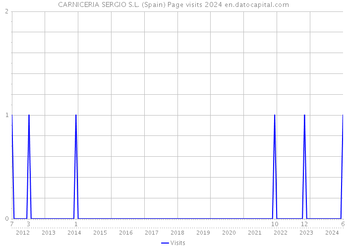 CARNICERIA SERGIO S.L. (Spain) Page visits 2024 