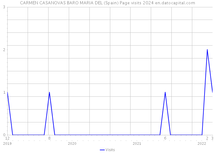 CARMEN CASANOVAS BARO MARIA DEL (Spain) Page visits 2024 
