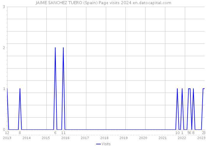 JAIME SANCHEZ TUERO (Spain) Page visits 2024 