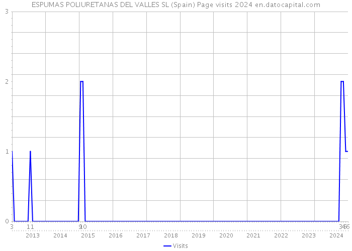 ESPUMAS POLIURETANAS DEL VALLES SL (Spain) Page visits 2024 