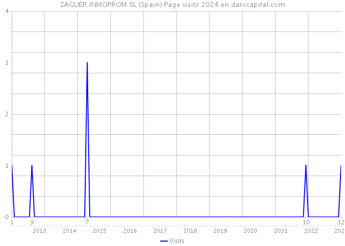 ZAGUER INMOPROM SL (Spain) Page visits 2024 