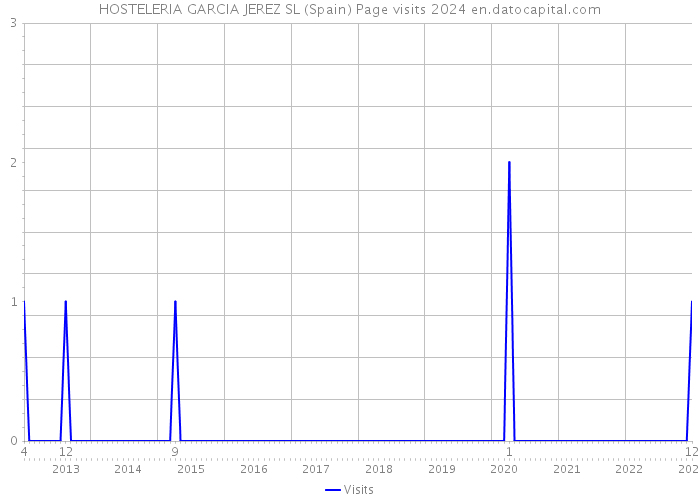 HOSTELERIA GARCIA JEREZ SL (Spain) Page visits 2024 