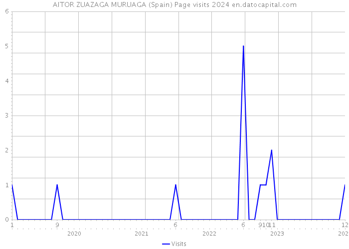 AITOR ZUAZAGA MURUAGA (Spain) Page visits 2024 