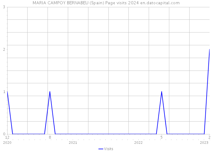 MARIA CAMPOY BERNABEU (Spain) Page visits 2024 