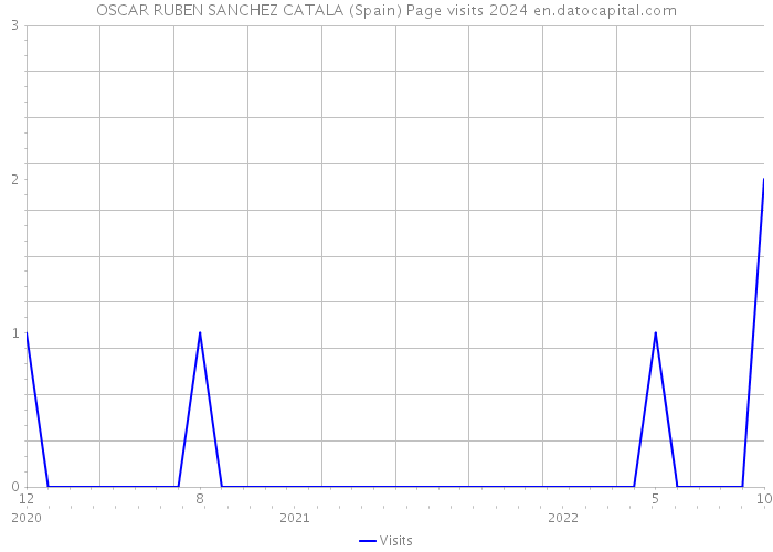 OSCAR RUBEN SANCHEZ CATALA (Spain) Page visits 2024 