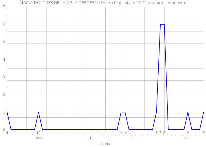 MARIA DOLORES DE LA CRUZ TERCERO (Spain) Page visits 2024 