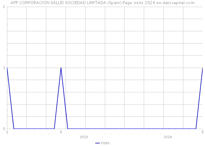 APP CORPORACION SALUD SOCIEDAD LIMITADA (Spain) Page visits 2024 