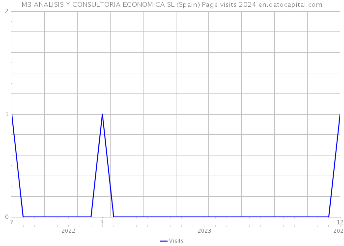 M3 ANALISIS Y CONSULTORIA ECONOMICA SL (Spain) Page visits 2024 