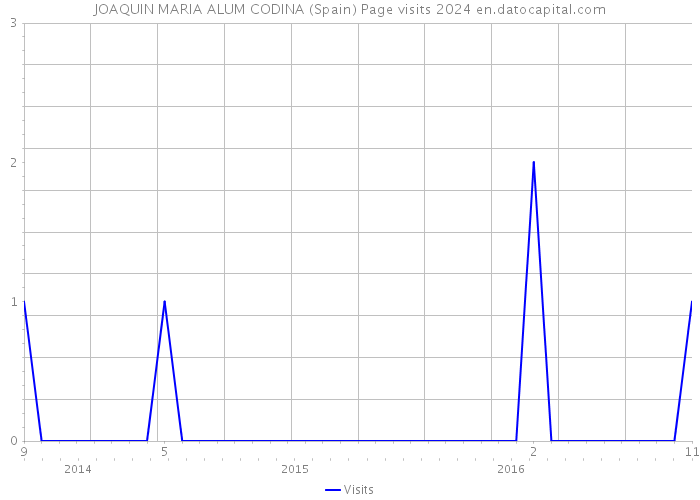JOAQUIN MARIA ALUM CODINA (Spain) Page visits 2024 