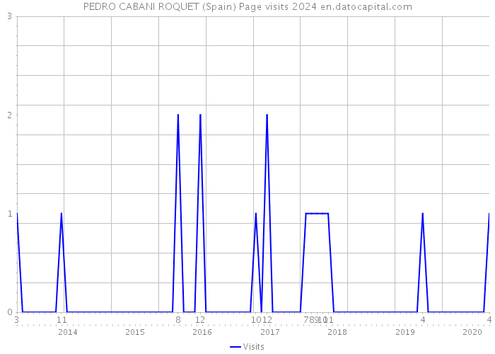 PEDRO CABANI ROQUET (Spain) Page visits 2024 
