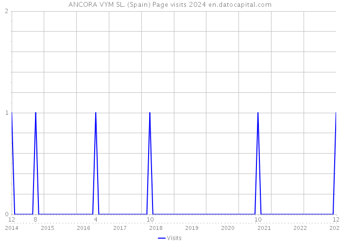 ANCORA VYM SL. (Spain) Page visits 2024 
