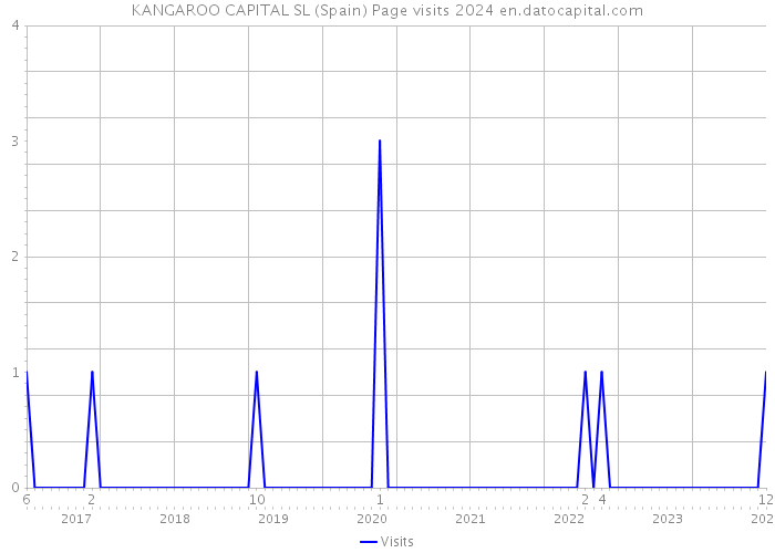 KANGAROO CAPITAL SL (Spain) Page visits 2024 
