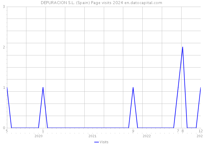 DEPURACION S.L. (Spain) Page visits 2024 