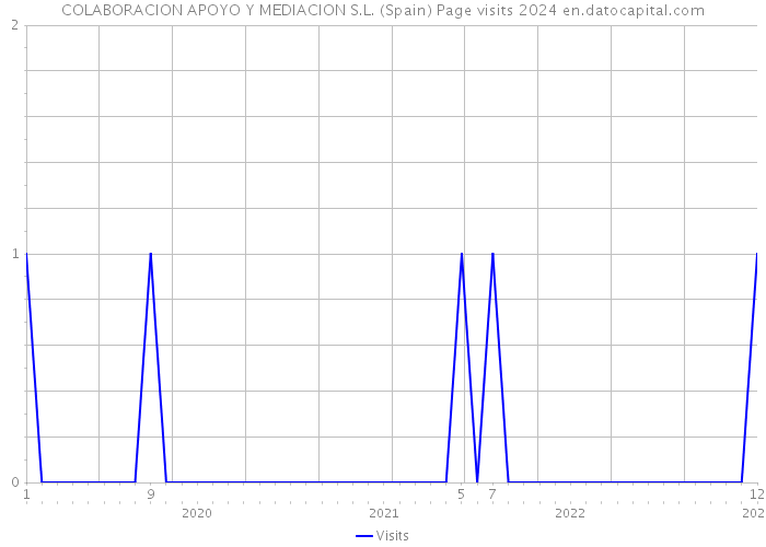 COLABORACION APOYO Y MEDIACION S.L. (Spain) Page visits 2024 