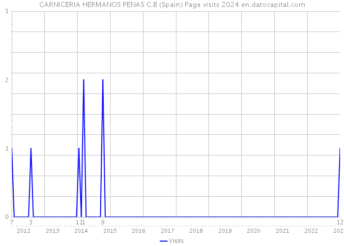 CARNICERIA HERMANOS PENAS C.B (Spain) Page visits 2024 