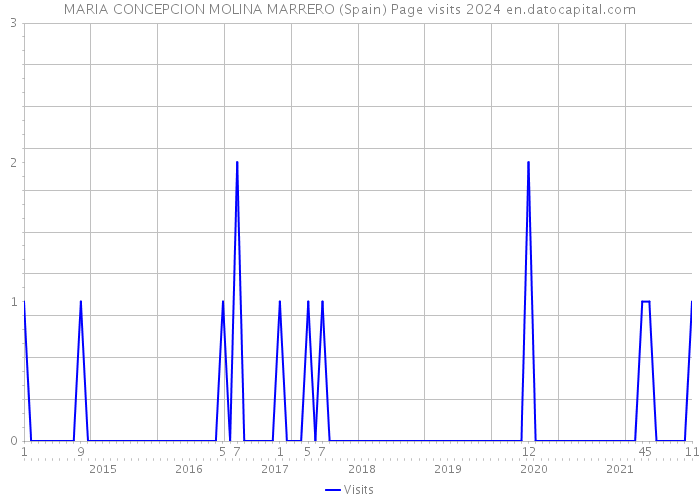 MARIA CONCEPCION MOLINA MARRERO (Spain) Page visits 2024 