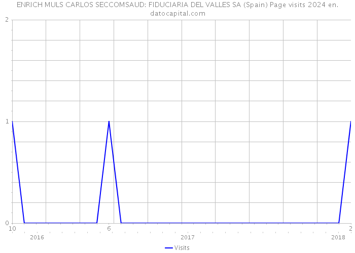 ENRICH MULS CARLOS SECCOMSAUD: FIDUCIARIA DEL VALLES SA (Spain) Page visits 2024 