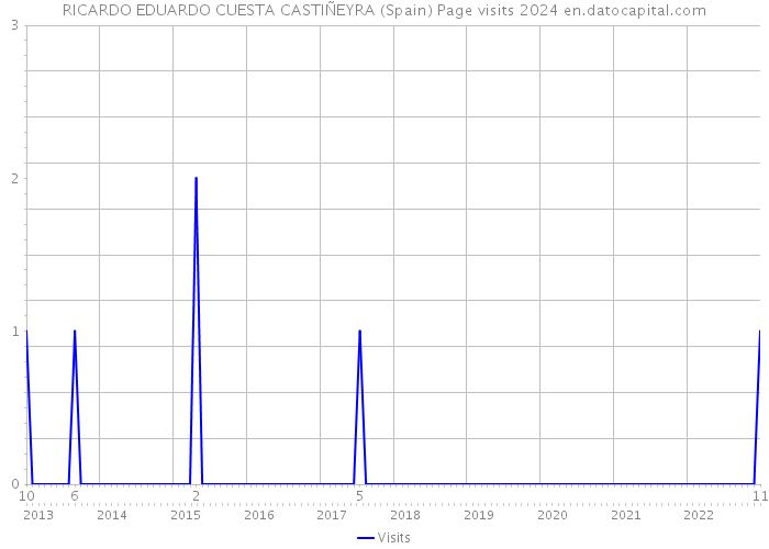 RICARDO EDUARDO CUESTA CASTIÑEYRA (Spain) Page visits 2024 