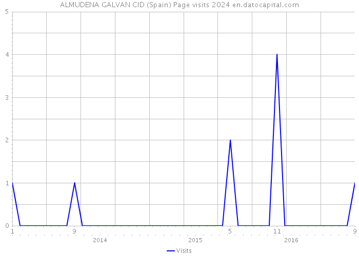 ALMUDENA GALVAN CID (Spain) Page visits 2024 