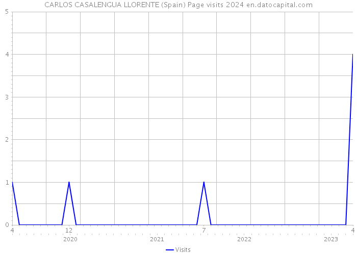 CARLOS CASALENGUA LLORENTE (Spain) Page visits 2024 