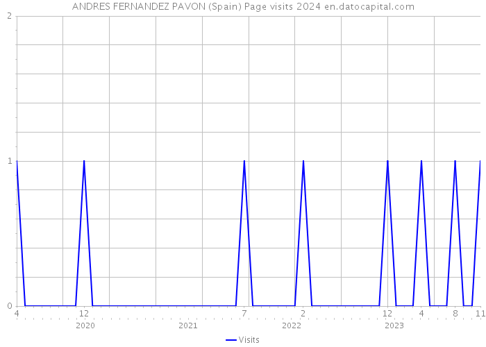 ANDRES FERNANDEZ PAVON (Spain) Page visits 2024 