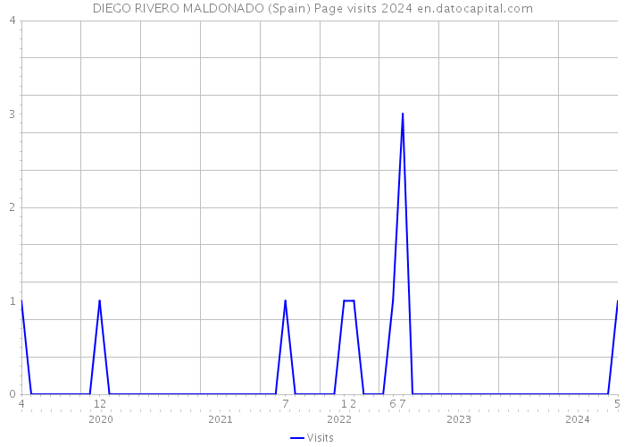 DIEGO RIVERO MALDONADO (Spain) Page visits 2024 