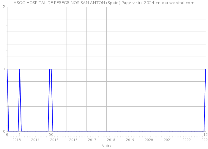 ASOC HOSPITAL DE PEREGRINOS SAN ANTON (Spain) Page visits 2024 