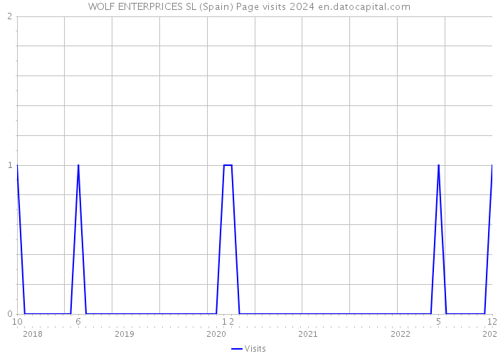 WOLF ENTERPRICES SL (Spain) Page visits 2024 