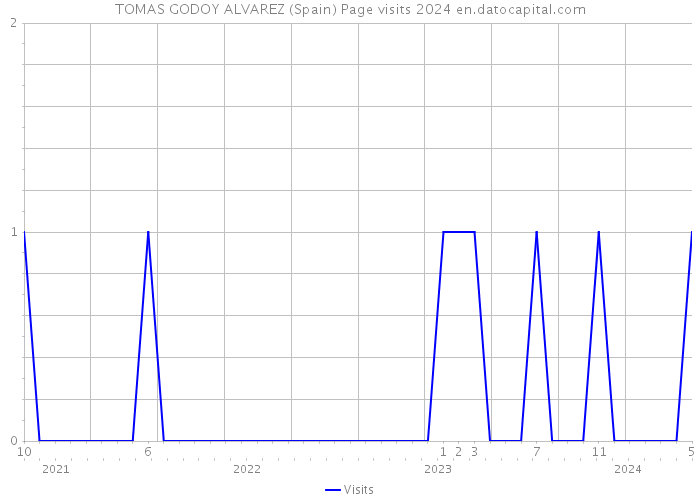 TOMAS GODOY ALVAREZ (Spain) Page visits 2024 