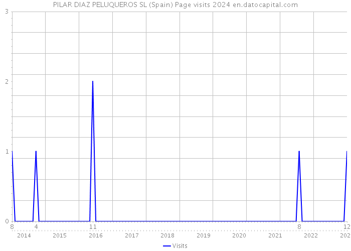 PILAR DIAZ PELUQUEROS SL (Spain) Page visits 2024 