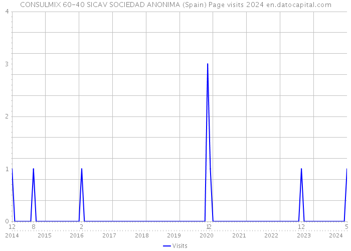 CONSULMIX 60-40 SICAV SOCIEDAD ANONIMA (Spain) Page visits 2024 