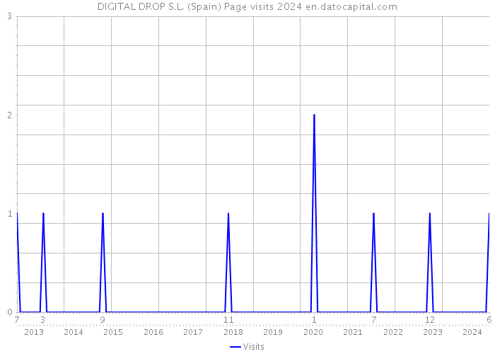 DIGITAL DROP S.L. (Spain) Page visits 2024 
