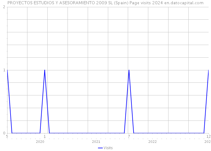 PROYECTOS ESTUDIOS Y ASESORAMIENTO 2009 SL (Spain) Page visits 2024 
