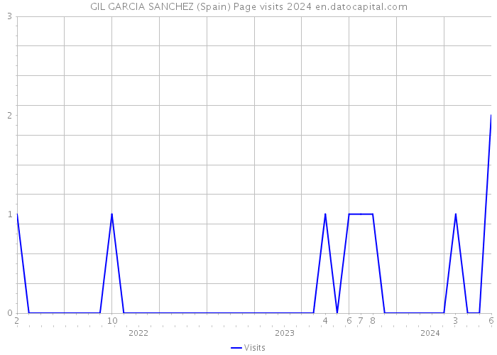 GIL GARCIA SANCHEZ (Spain) Page visits 2024 