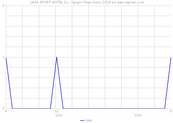  LASA SPORT HOTEL S.L. (Spain) Page visits 2024 