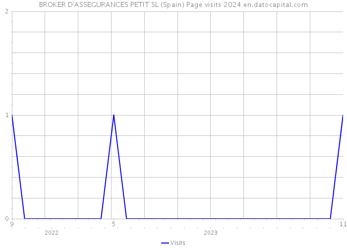 BROKER D'ASSEGURANCES PETIT SL (Spain) Page visits 2024 