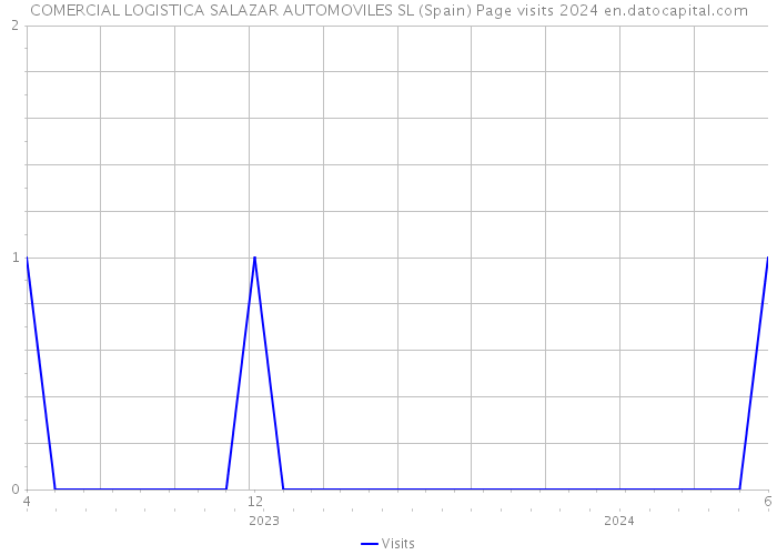 COMERCIAL LOGISTICA SALAZAR AUTOMOVILES SL (Spain) Page visits 2024 